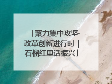 聚力集中攻坚·改革创新进行时｜石榴红里话振兴