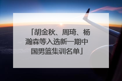 胡金秋、周琦、杨瀚森等入选新一期中国男篮集训名单