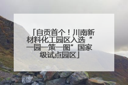 自贡首个！川南新材料化工园区入选“一园一策一图”国家级试点园区