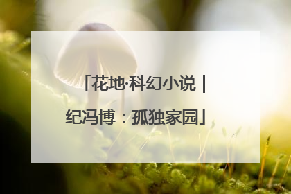 花地·科幻小说｜纪冯博：孤独家园