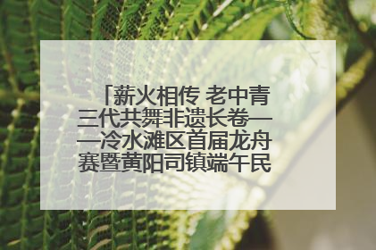 薪火相传 老中青三代共舞非遗长卷——冷水滩区首届龙舟赛暨黄阳司镇端午民俗文化活动侧记