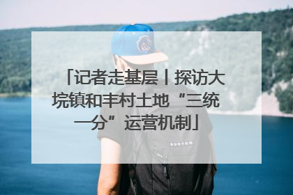 记者走基层丨探访大垸镇和丰村土地“三统一分”运营机制