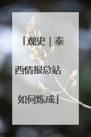 观史｜泰西情报总站如何炼成