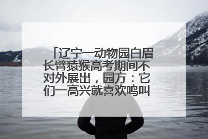 辽宁一动物园白眉长臂猿猴高考期间不对外展出，园方：它们一高兴就喜欢鸣叫，怕影响考试