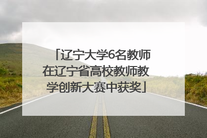 辽宁大学6名教师在辽宁省高校教师教学创新大赛中获奖