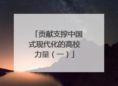 贡献支撑中国式现代化的高校力量（一）