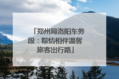 郑州局洛阳车务段：粽情相伴温馨旅客出行路