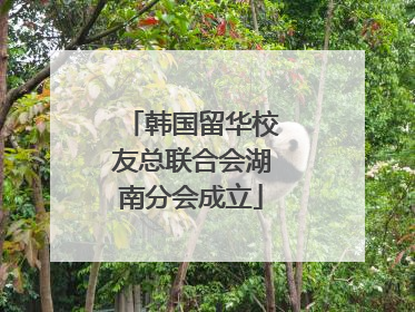 韩国留华校友总联合会湖南分会成立