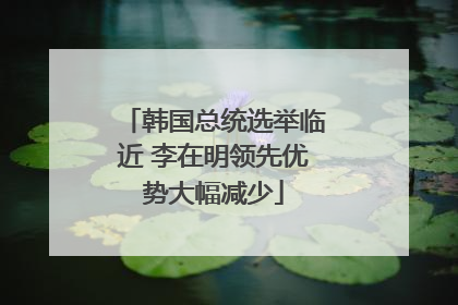 韩国总统选举临近 李在明领先优势大幅减少