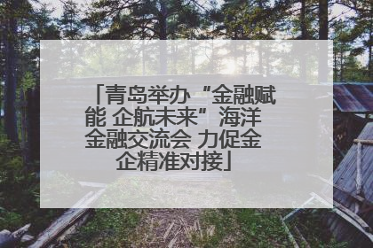 青岛举办“金融赋能 企航未来”海洋金融交流会 力促金企精准对接