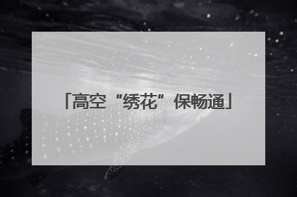 高空“绣花”保畅通