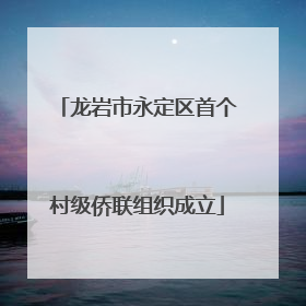 龙岩市永定区首个村级侨联组织成立