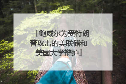 鲍威尔为受特朗普攻击的美联储和美国大学辩护