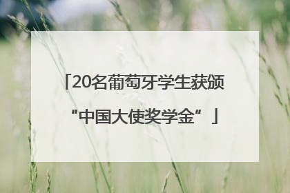 20名葡萄牙学生获颁“中国大使奖学金”