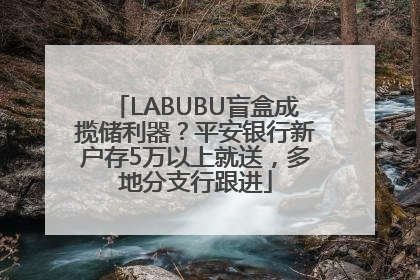 LABUBU盲盒成揽储利器？平安银行新户存5万以上就送，多地分支行跟进